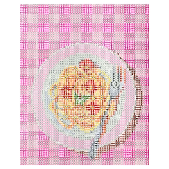 8" x 10" Pasta Noodles Wood Plank Diamond Art Kit by Make Market®